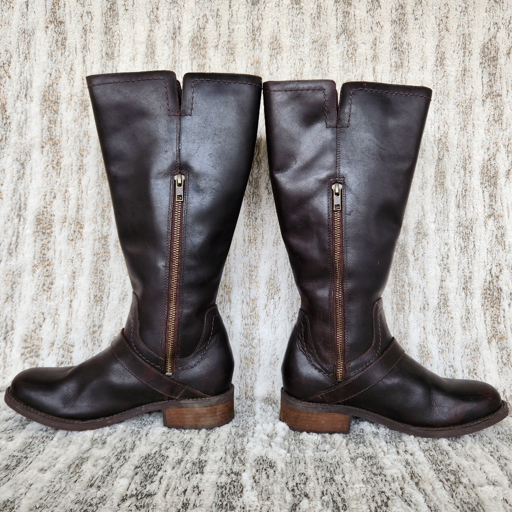 UGG Australia "Dahlen" Tall Riding Boot Chocolate Brown | Women's Size 7.5 - Picture 9 of 15